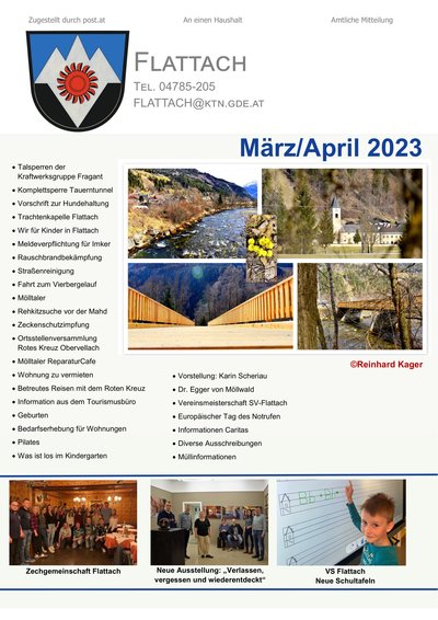 Gemeinderundschreiben März/April 2023