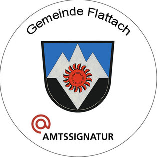 Amtssignatur der Gemeinde Flattach gemäß § 19 E-Government-Gesetz (E-GovG)